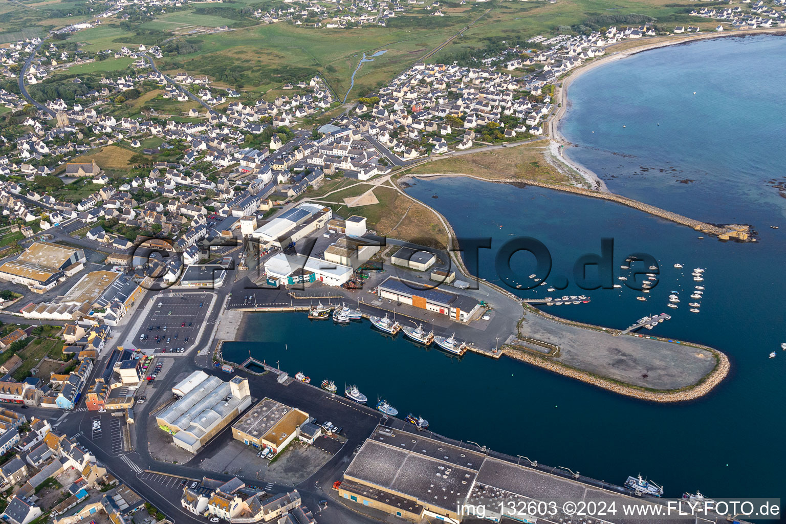 La Houle Marée in Penmarch im Bundesland Finistère, Frankreich