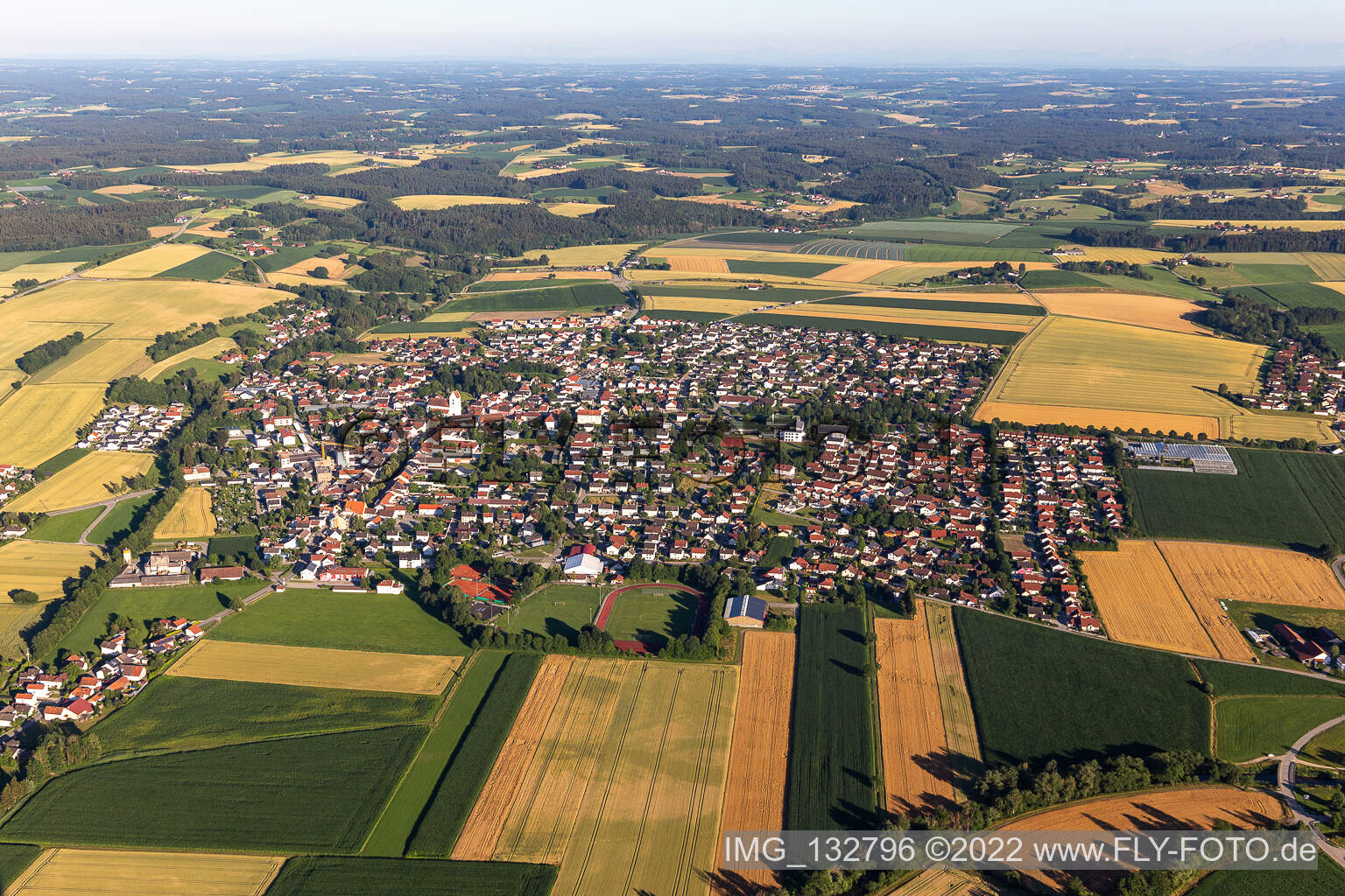 Luftaufnahme von Reisbach im Bundesland Bayern, Deutschland