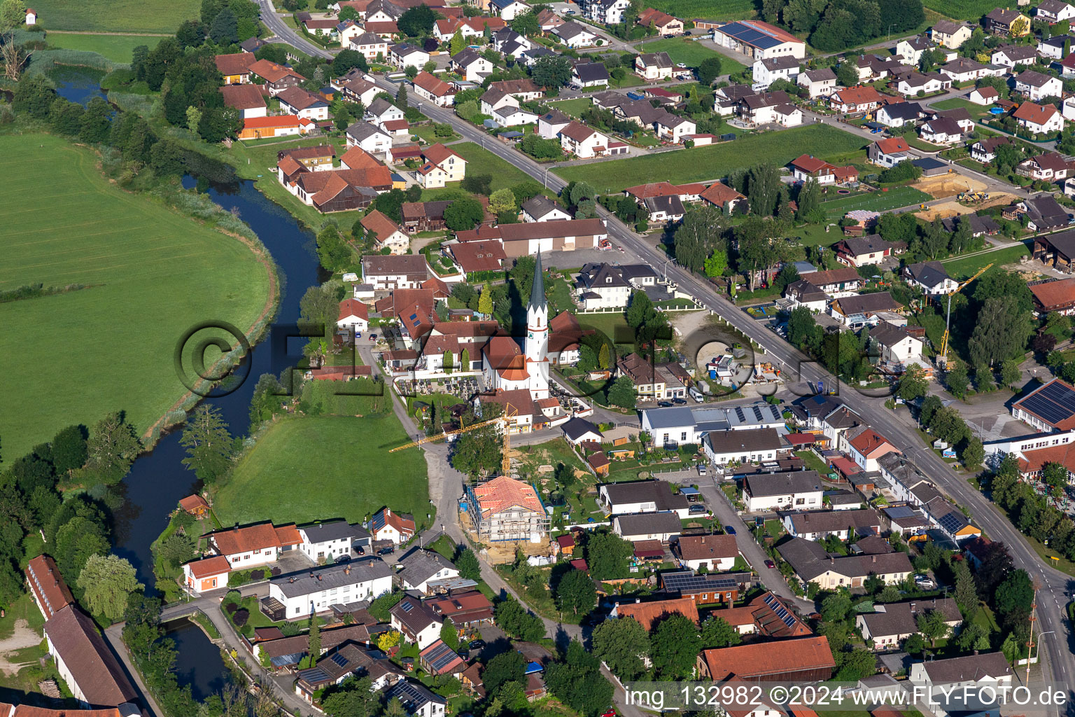 St. Ägidius in Aham im Bundesland Bayern, Deutschland