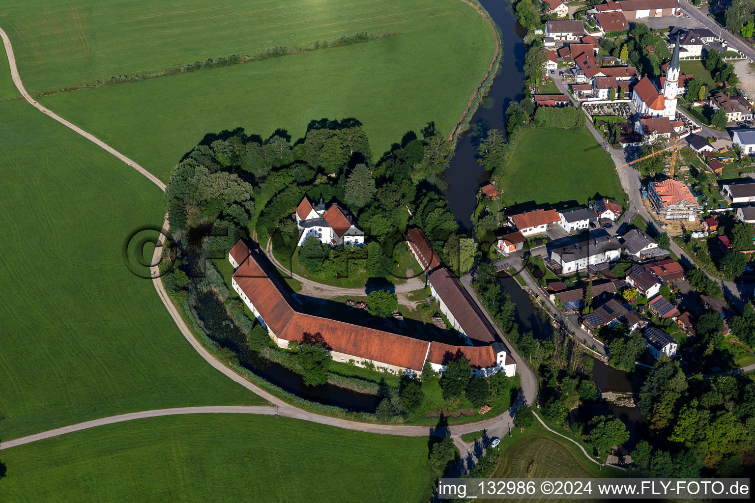 Schloss in Aham im Bundesland Bayern, Deutschland