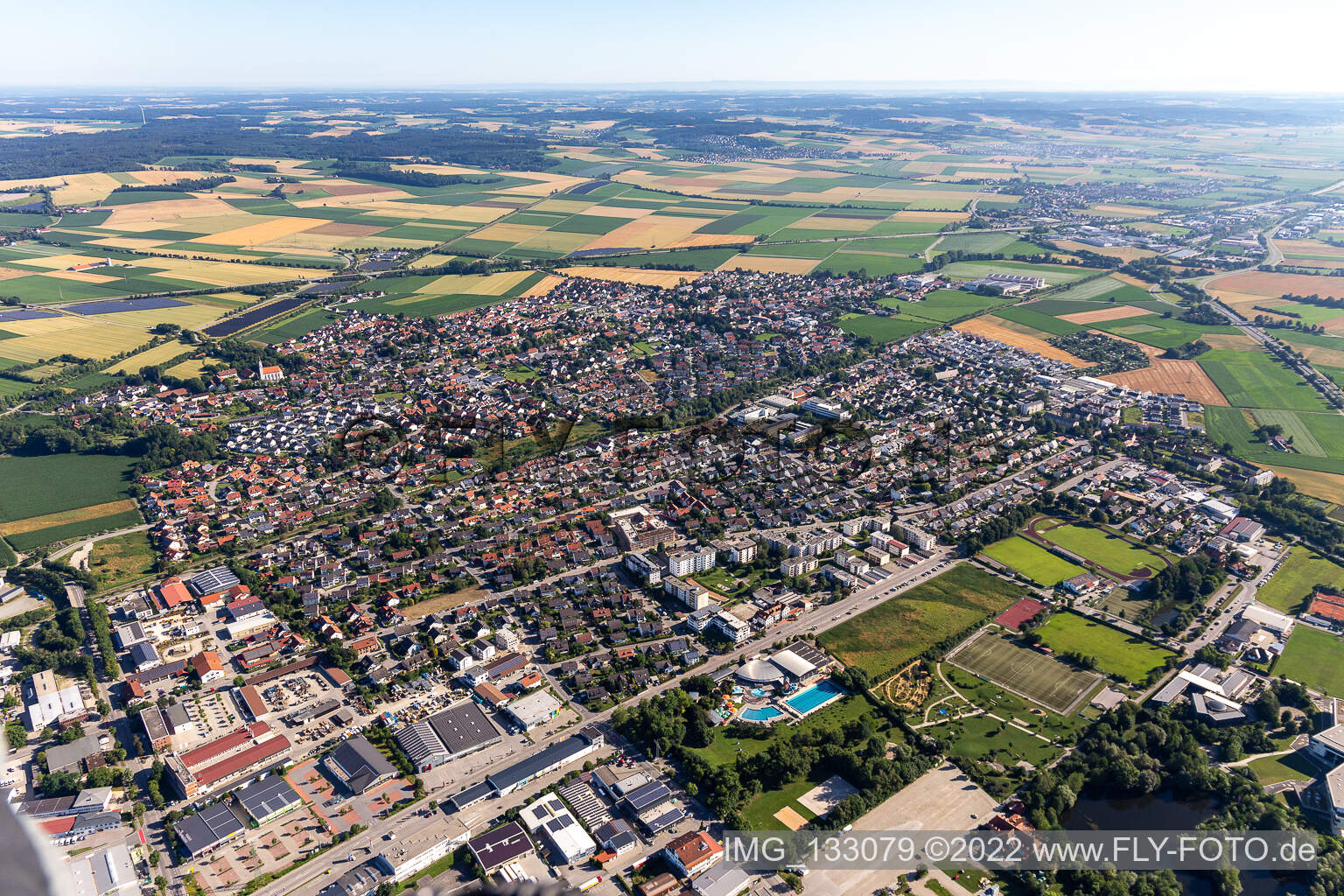 Luftbild von Ergolding im Bundesland Bayern, Deutschland
