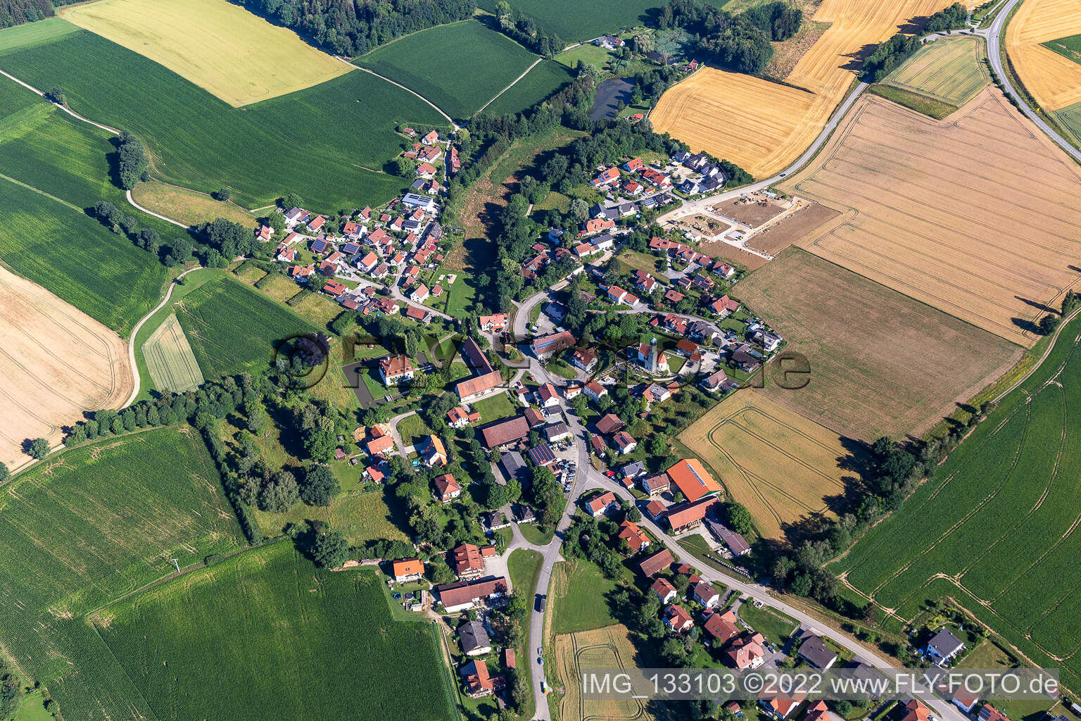 Luftbild von Weihenstephan in Hohenthann im Bundesland Bayern, Deutschland