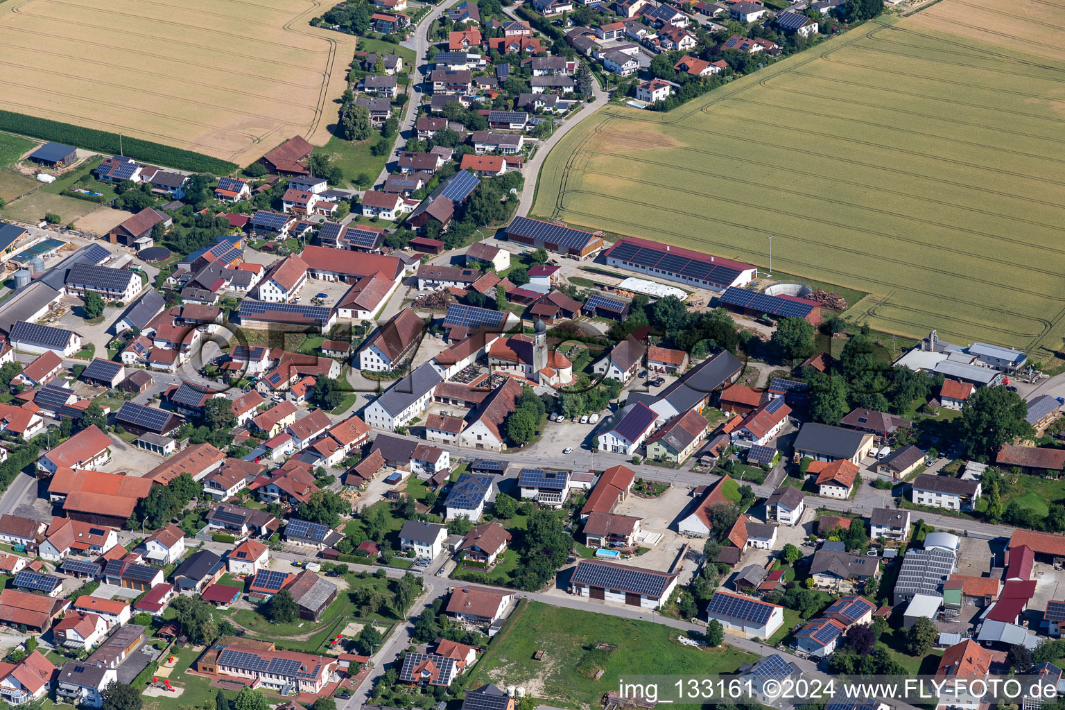 Pfarrkirche St. Martin in Dornwang in Moosthenning im Bundesland Bayern, Deutschland