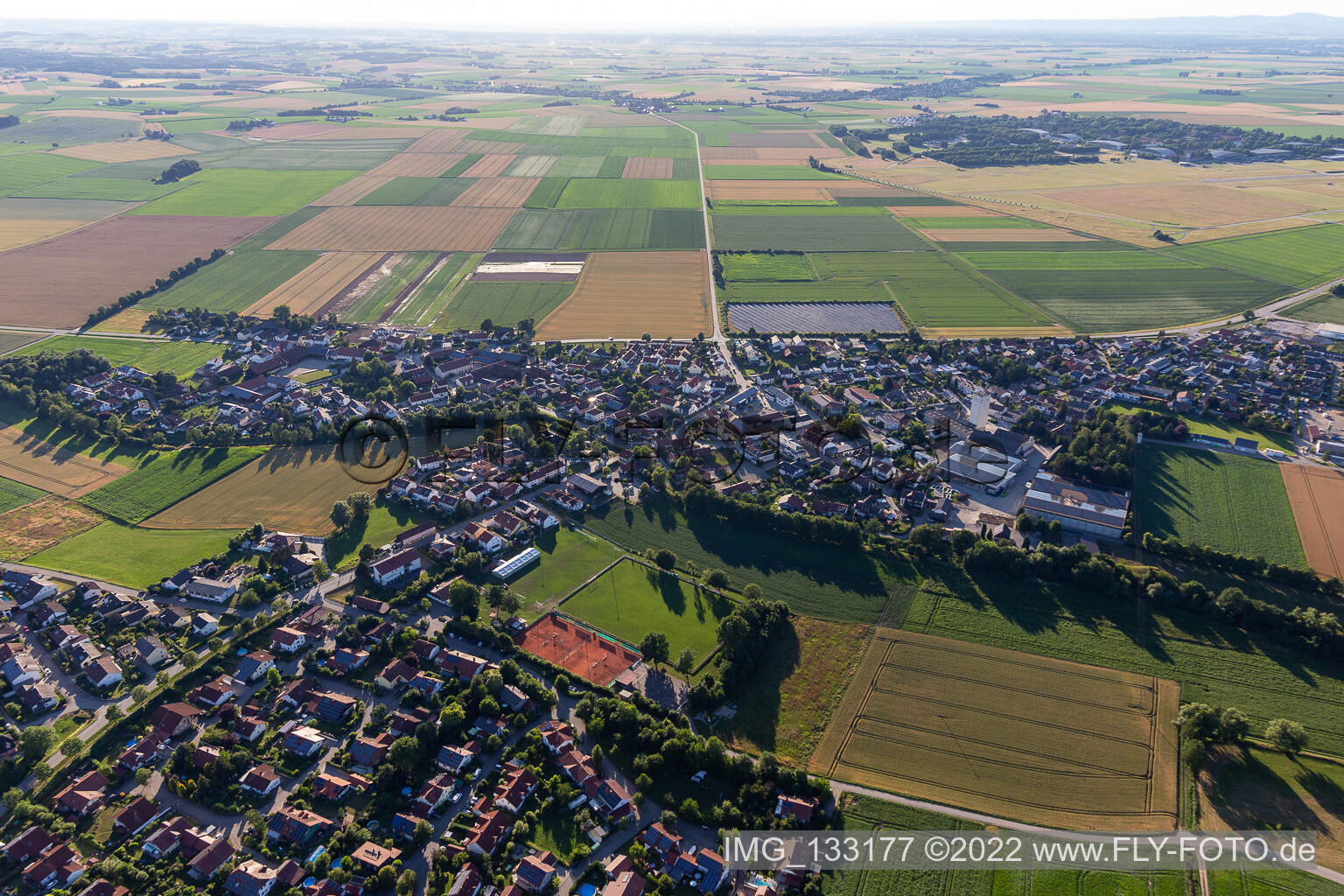 Luftaufnahme von Salching im Bundesland Bayern, Deutschland