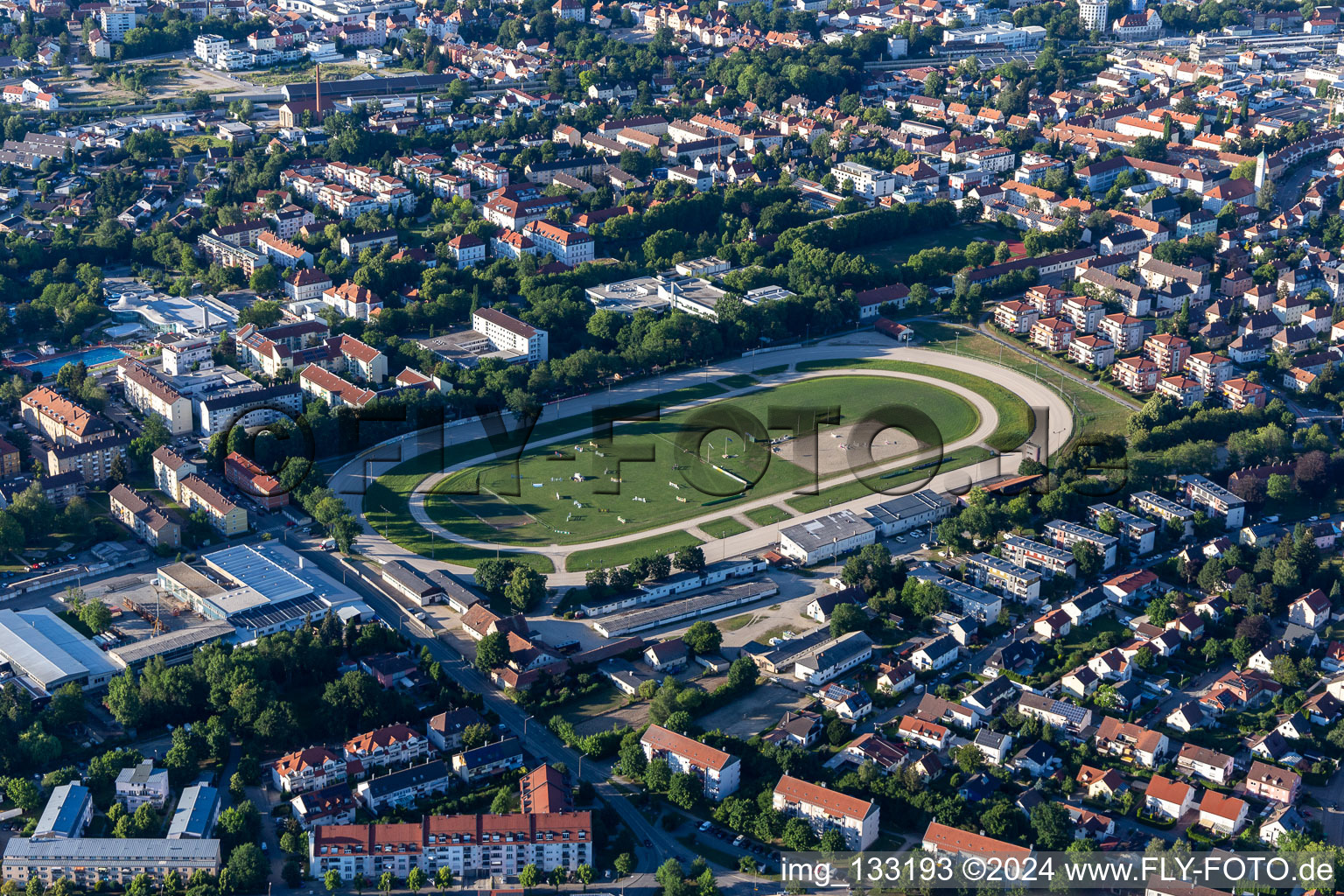 Trabrennbahn Straubing im Bundesland Bayern, Deutschland