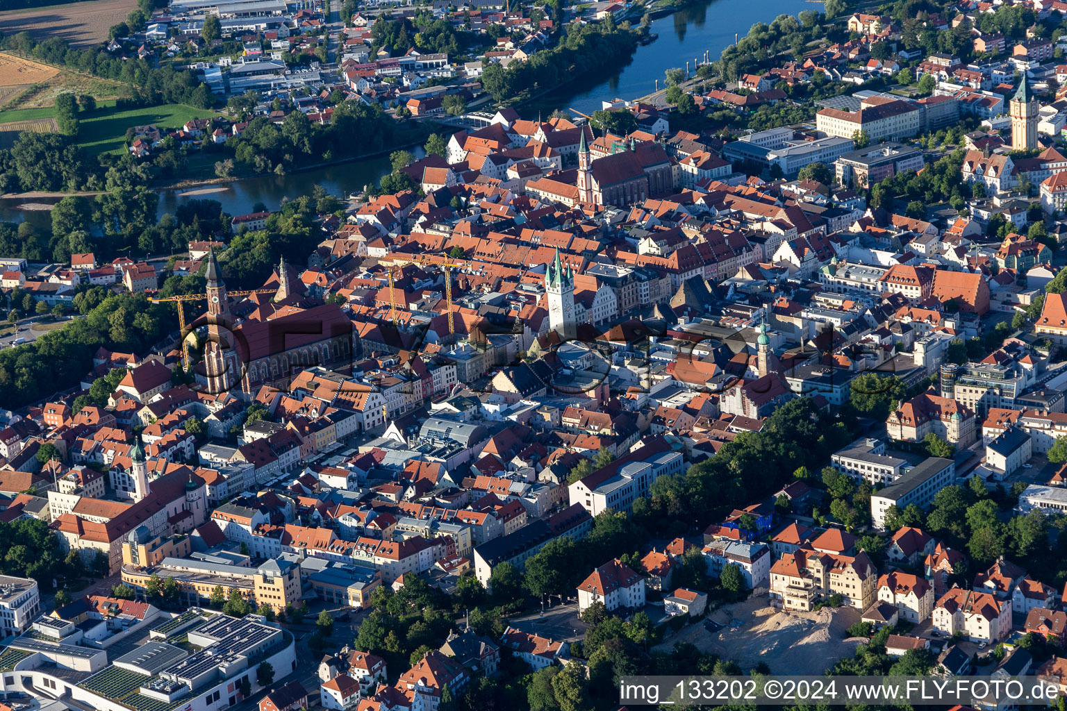 Altstadt im Ortsteil Frauenbründl in Straubing im Bundesland Bayern, Deutschland