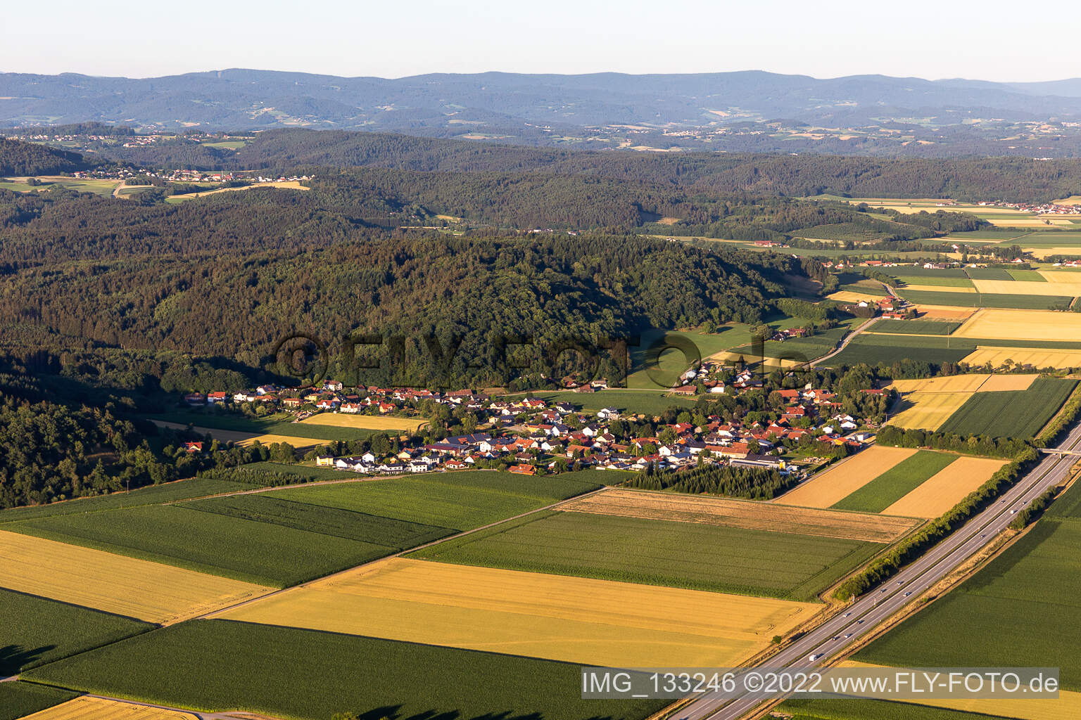 Luftbild von Pillnach in Kirchroth im Bundesland Bayern, Deutschland