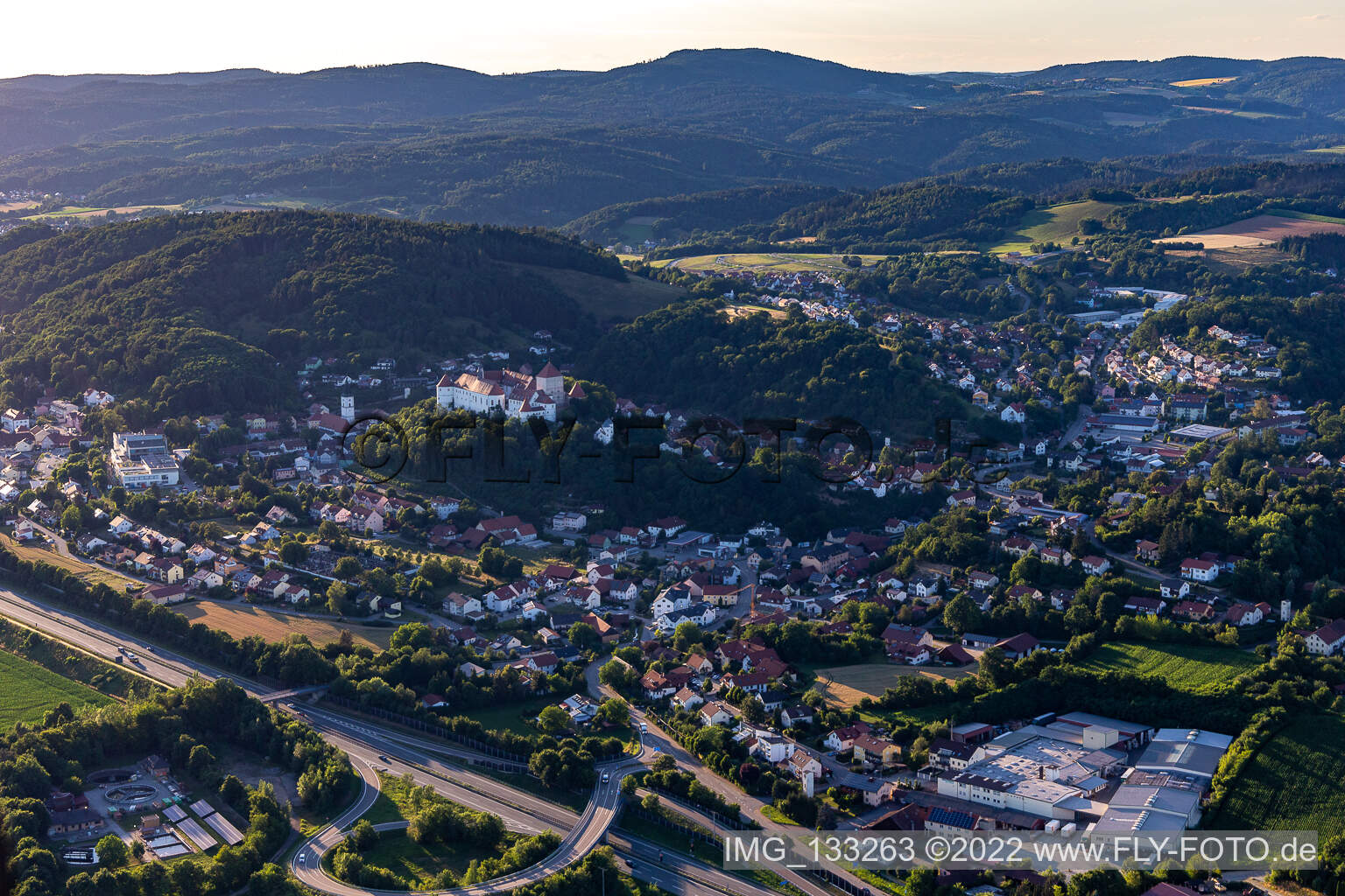Luftbild von Wörth an der Donau im Bundesland Bayern, Deutschland