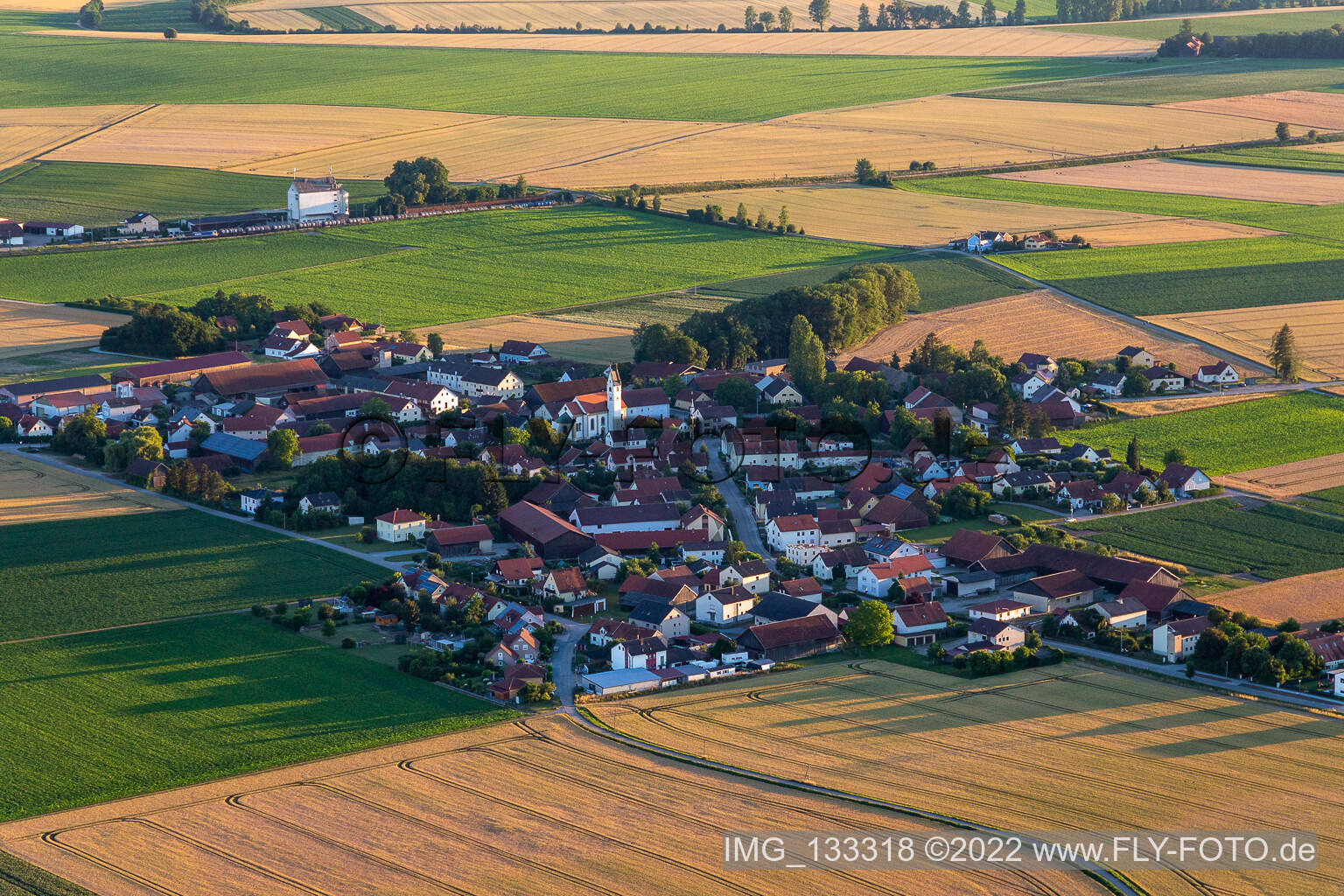 Luftbild von Taimering in Riekofen im Bundesland Bayern, Deutschland
