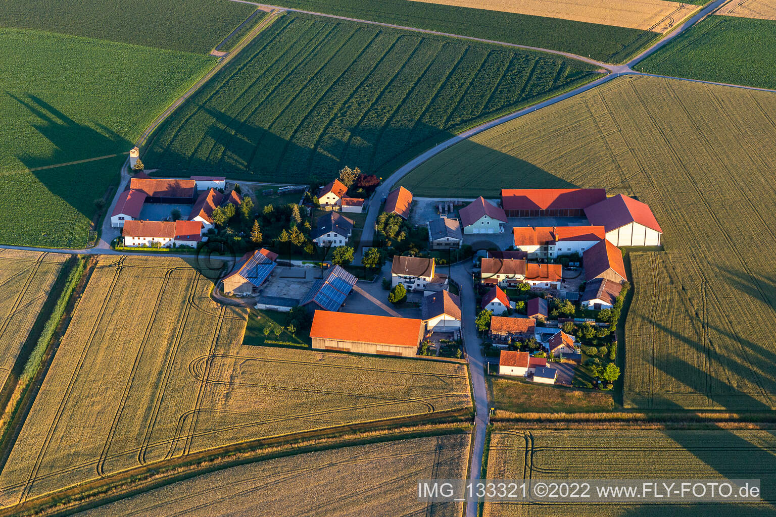 Luftbild von Ehring in Riekofen im Bundesland Bayern, Deutschland