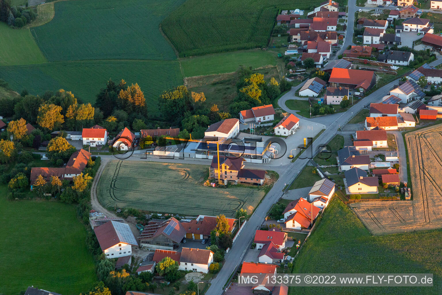 Luftbild von Martinsbuch in Mengkofen im Bundesland Bayern, Deutschland