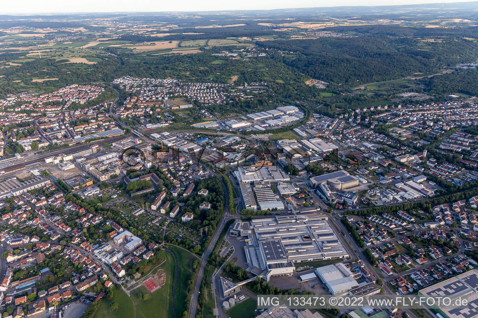 SEW Eurodrive Großgetriebewerk und Elektronikwerk in Bruchsal im Bundesland Baden-Württemberg, Deutschland