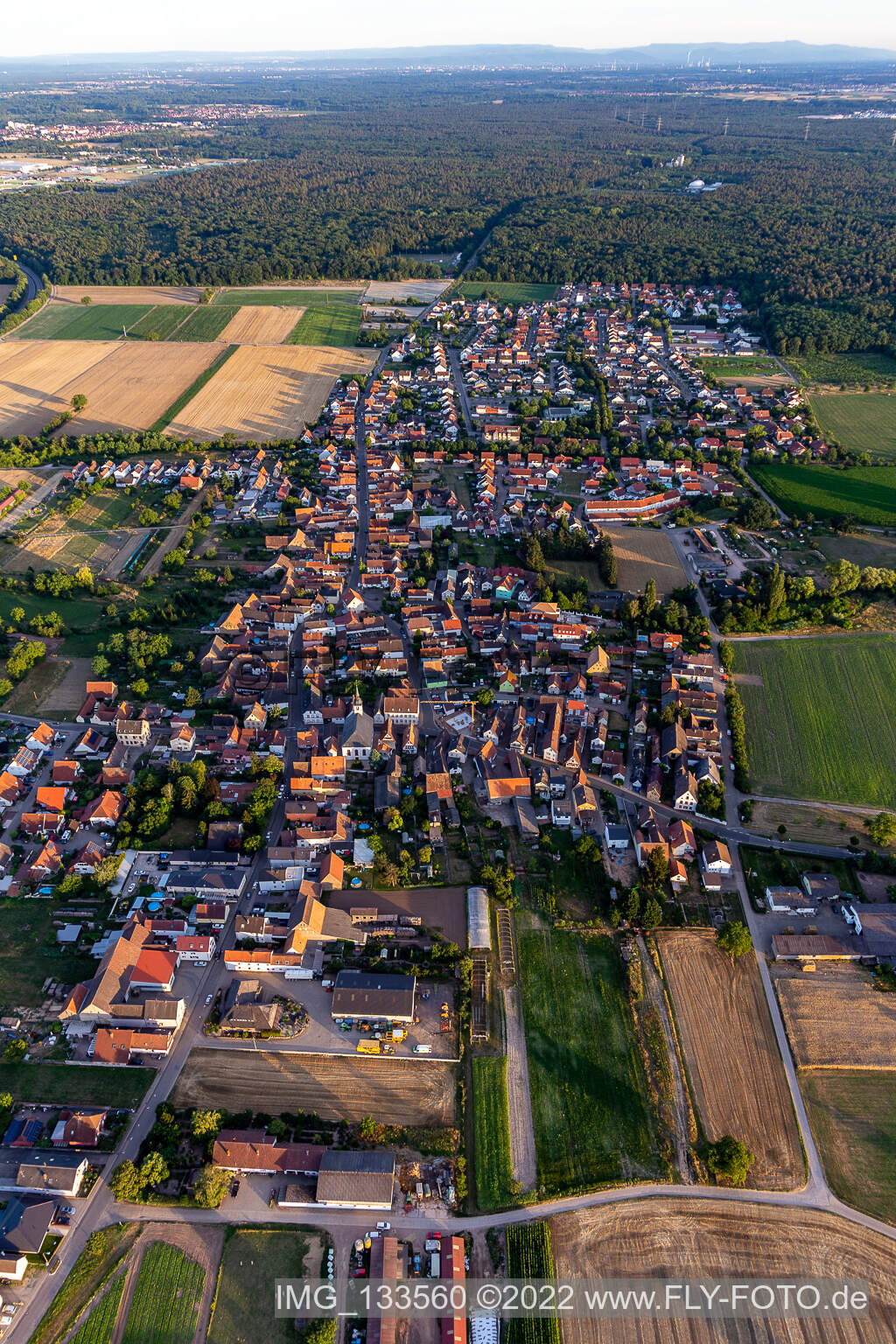 Drohnenbild von Westheim im Bundesland Rheinland-Pfalz, Deutschland