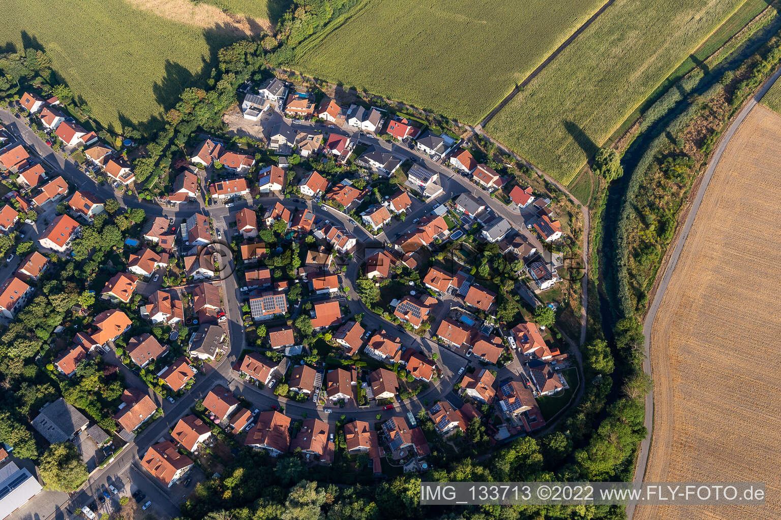 Luftbild von Im Niederhorst in Leimersheim im Bundesland Rheinland-Pfalz, Deutschland