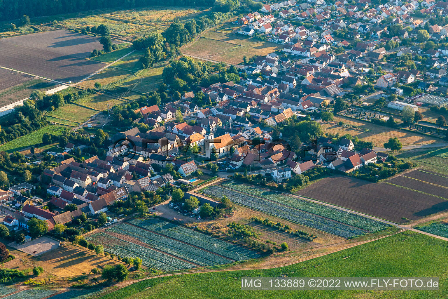 Freisbach im Bundesland Rheinland-Pfalz, Deutschland von der Drohne aus gesehen
