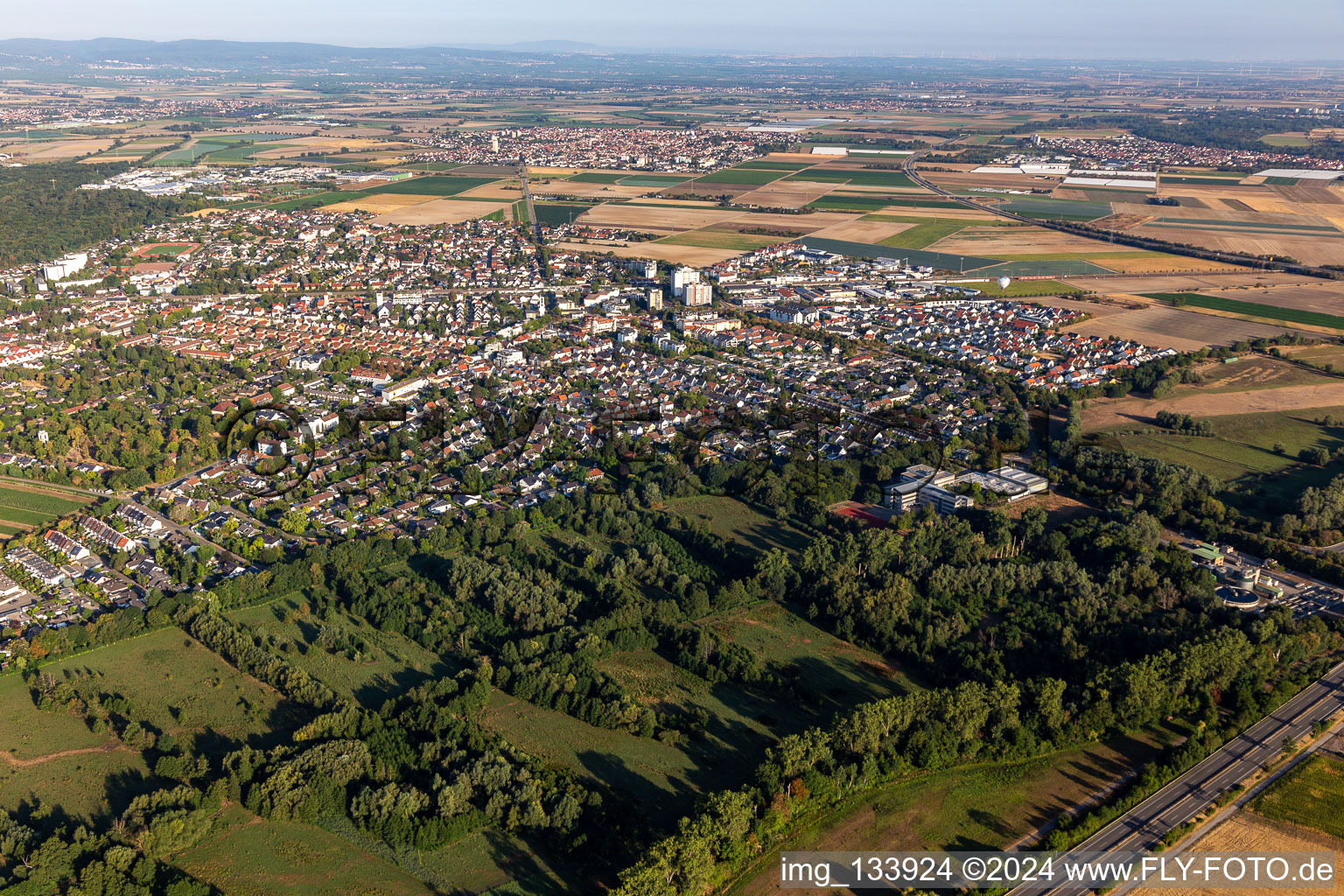 Limburgerhof im Bundesland Rheinland-Pfalz, Deutschland von oben