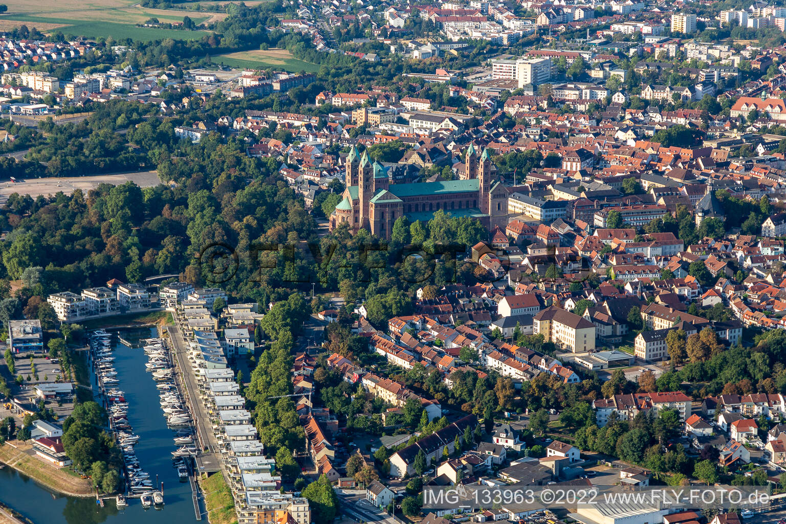 Yachthafen Speyer im Bundesland Rheinland-Pfalz, Deutschland
