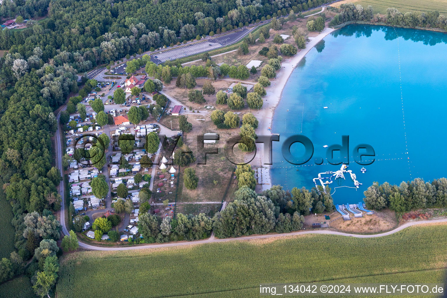 Aquapark Total-jump in Lauterbourg im Bundesland Bas-Rhin, Frankreich