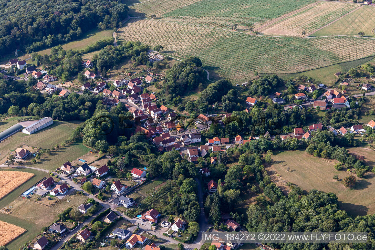 Drachenbronn-Birlenbach im Bundesland Bas-Rhin, Frankreich aus der Vogelperspektive