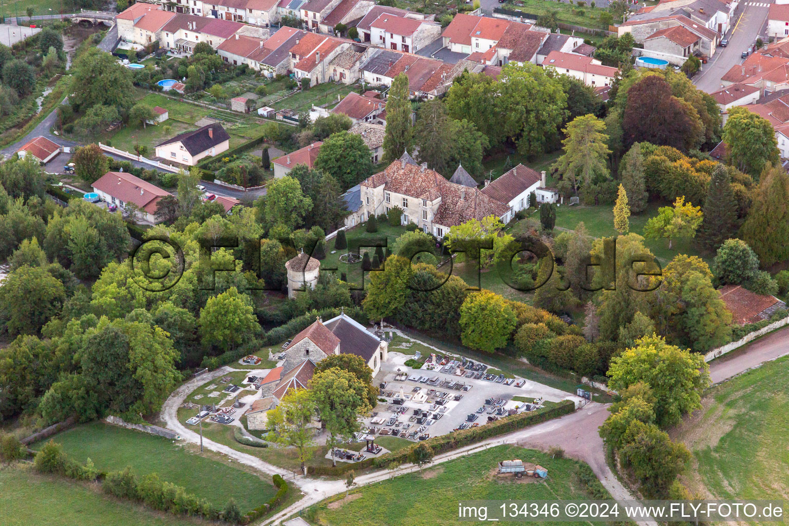 Luftbild von Noncourt-sur-le-Rongeant im Bundesland Haute-Marne, Frankreich