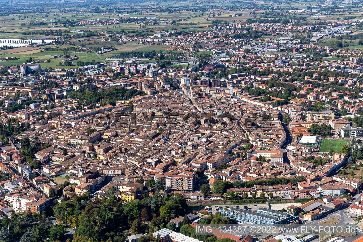 Historische Altstadt in Crema im Bundesland Cremona, Italien