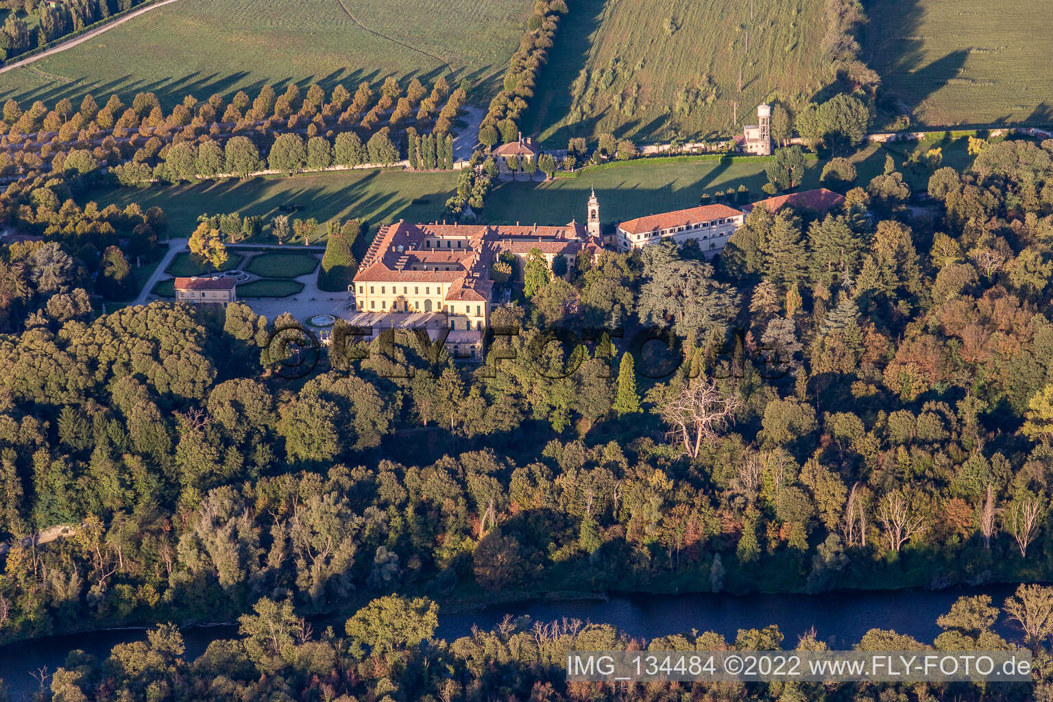 Villa Castelbarco in Vaprio d’Adda im Bundesland Lombardei, Italien