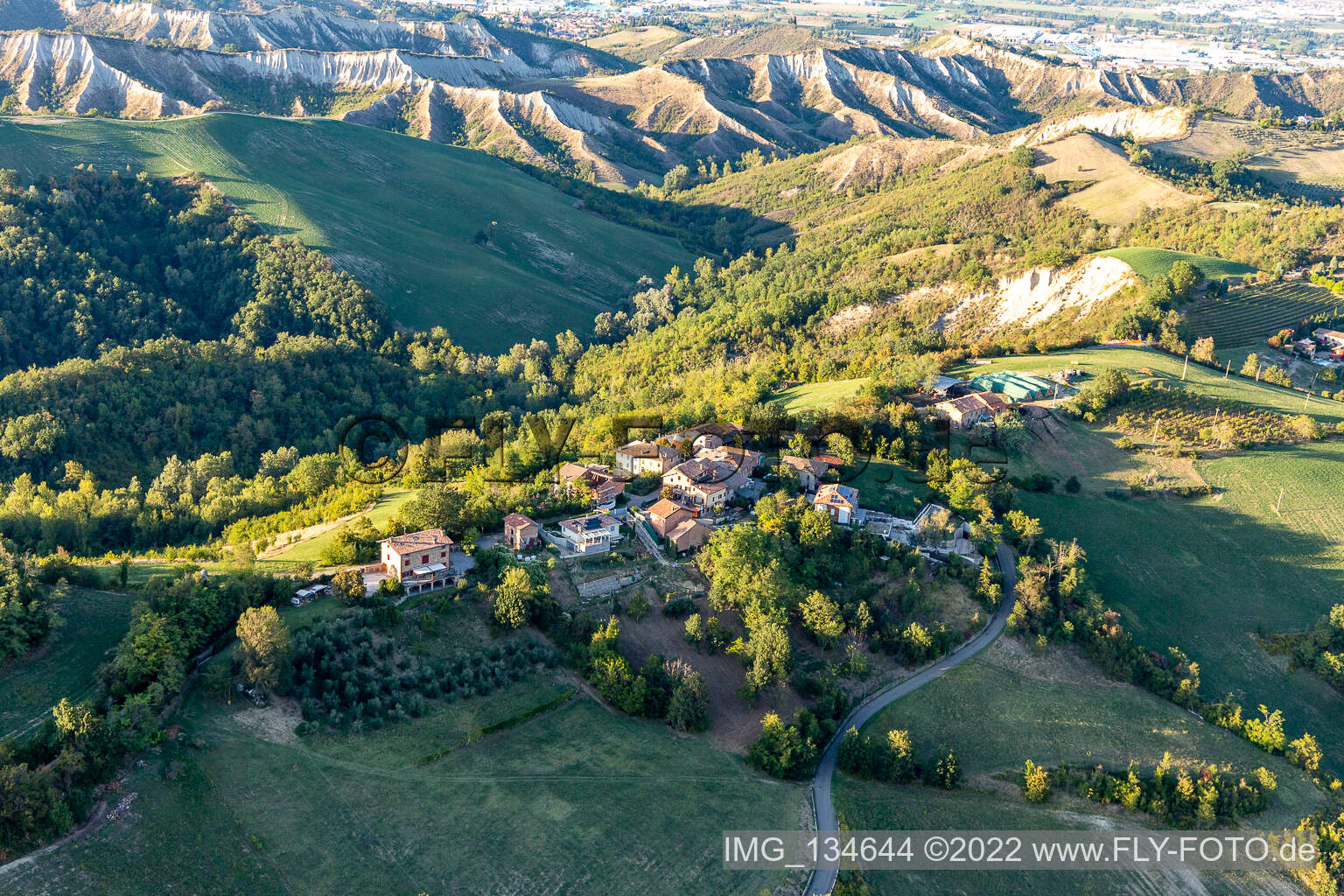 Luftbild von Villa in Fiorano Modenese im Bundesland Modena, Italien