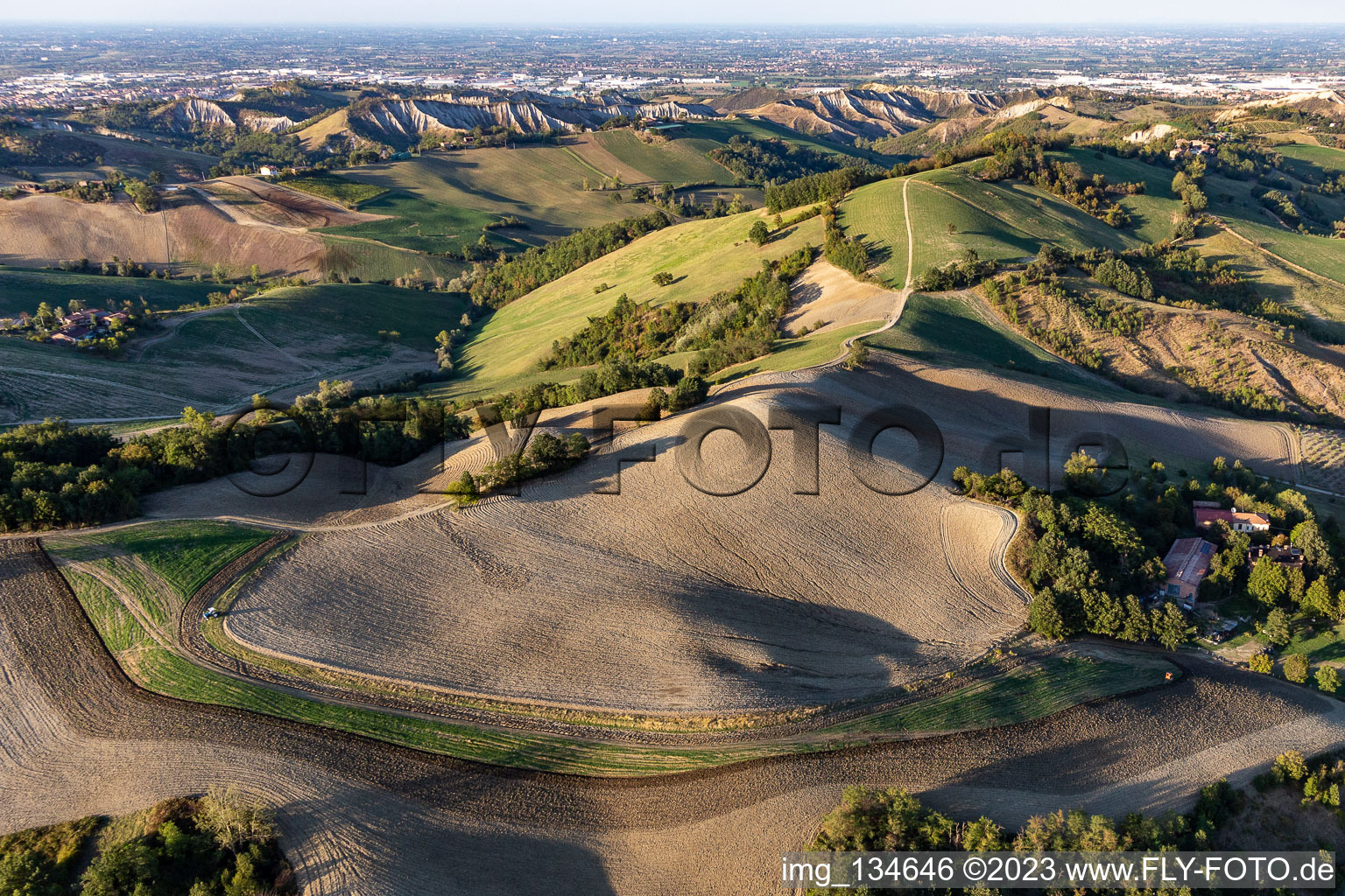 Hügel am Rand der Appeninnnen in Fiorano Modenese im Bundesland Modena, Italien