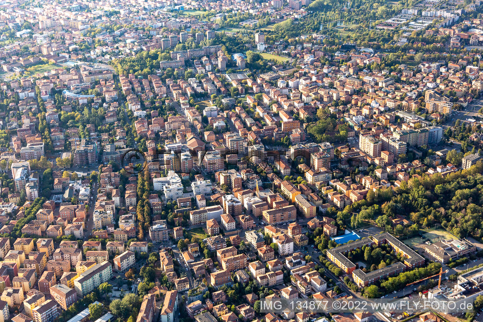 Luftaufnahme von Modena, Italien
