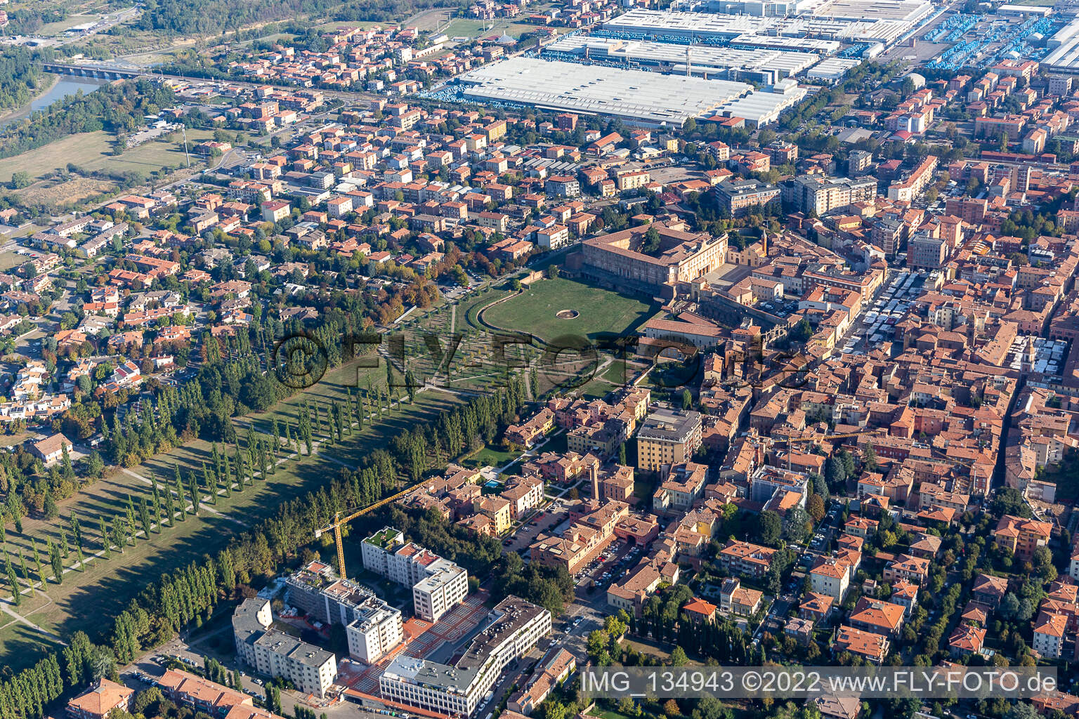 Parco Ducale, Giardini Ducali und Palazzo Ducale in Sassuolo im Bundesland Modena, Italien