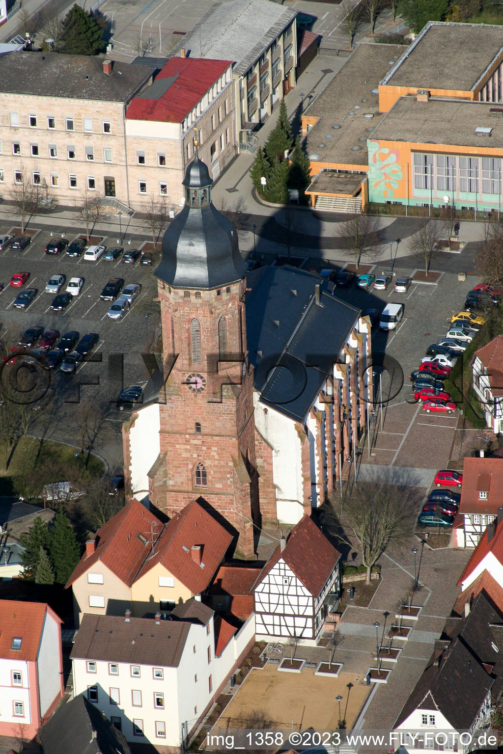 Kandel St. Georgskirche im Bundesland Rheinland-Pfalz, Deutschland