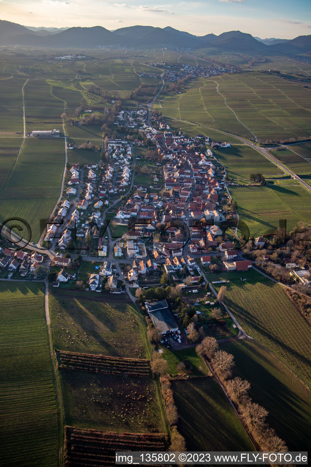 Luftbild von Von Osten im Ortsteil Wollmesheim in Landau in der Pfalz im Bundesland Rheinland-Pfalz, Deutschland