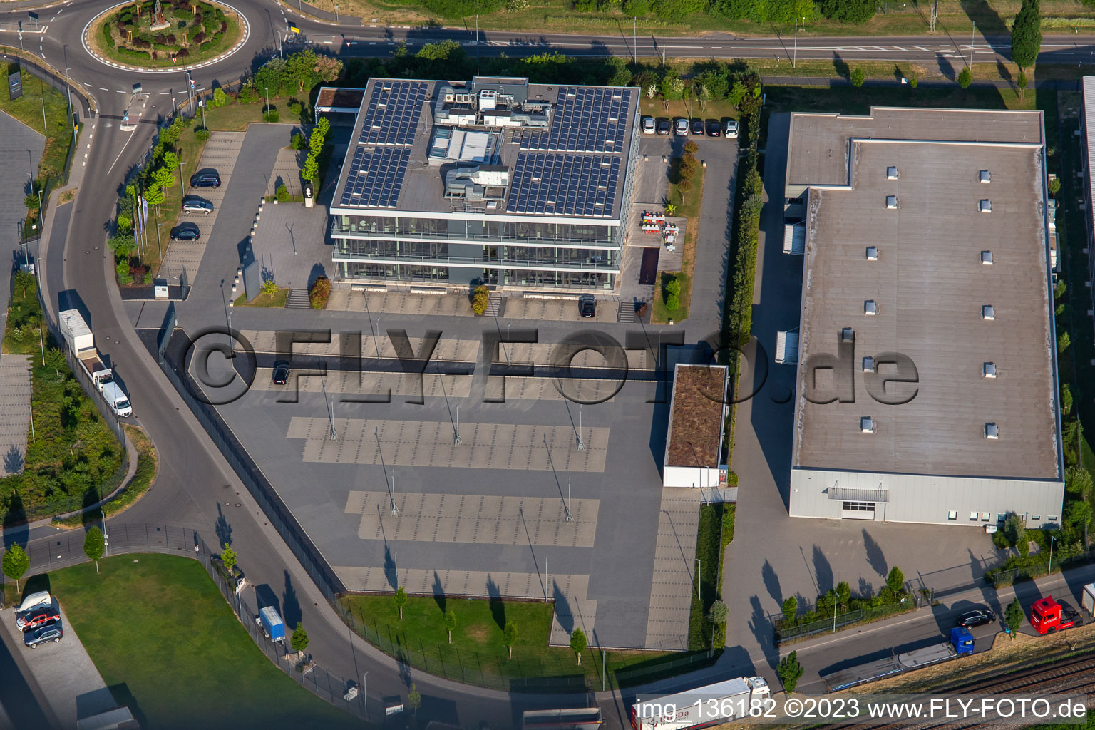 Luftbild von ITK Engineering GmbH in Rülzheim im Bundesland Rheinland-Pfalz, Deutschland