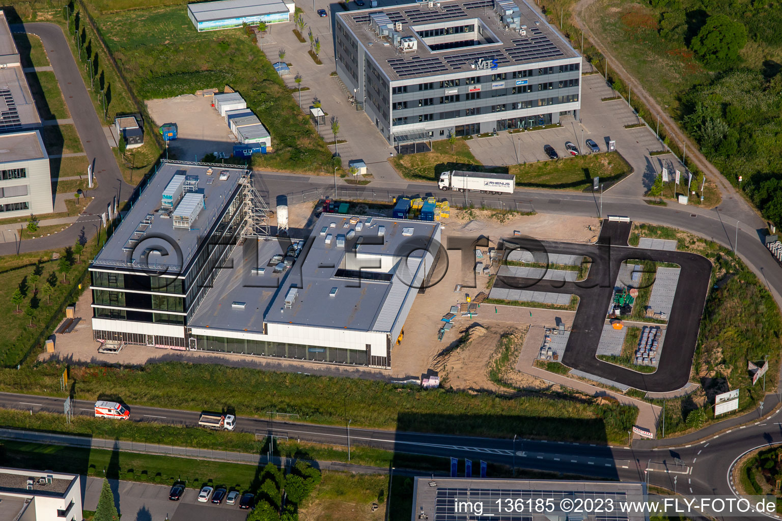 Luftbild von Kardex Software GmbH in Rülzheim im Bundesland Rheinland-Pfalz, Deutschland