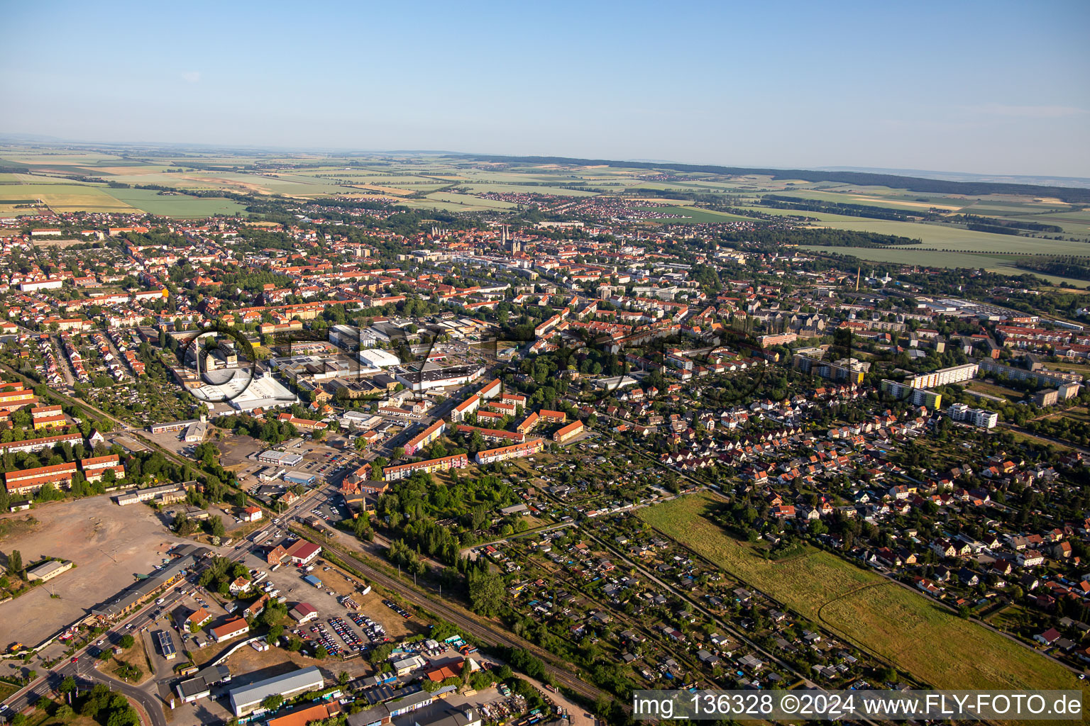 Luftbild von Quedlinburger Landstr in Halberstadt im Bundesland Sachsen-Anhalt, Deutschland