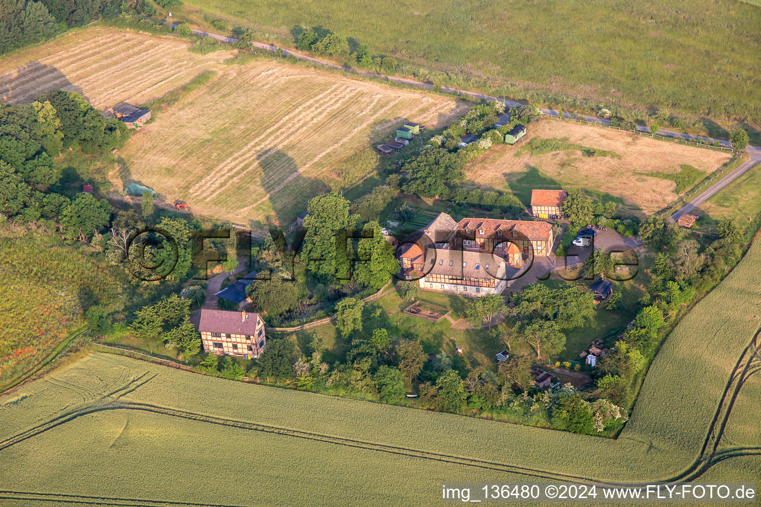 Herberge Forsthaus Friedrichshohenberg im Ortsteil Ermsleben in Falkenstein im Bundesland Sachsen-Anhalt, Deutschland