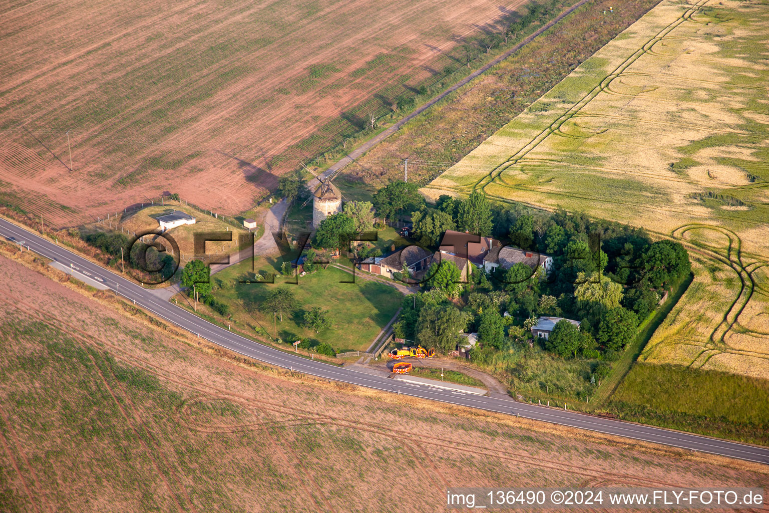 Holländer Turmwindmühle Endorf in Falkenstein im Bundesland Sachsen-Anhalt, Deutschland