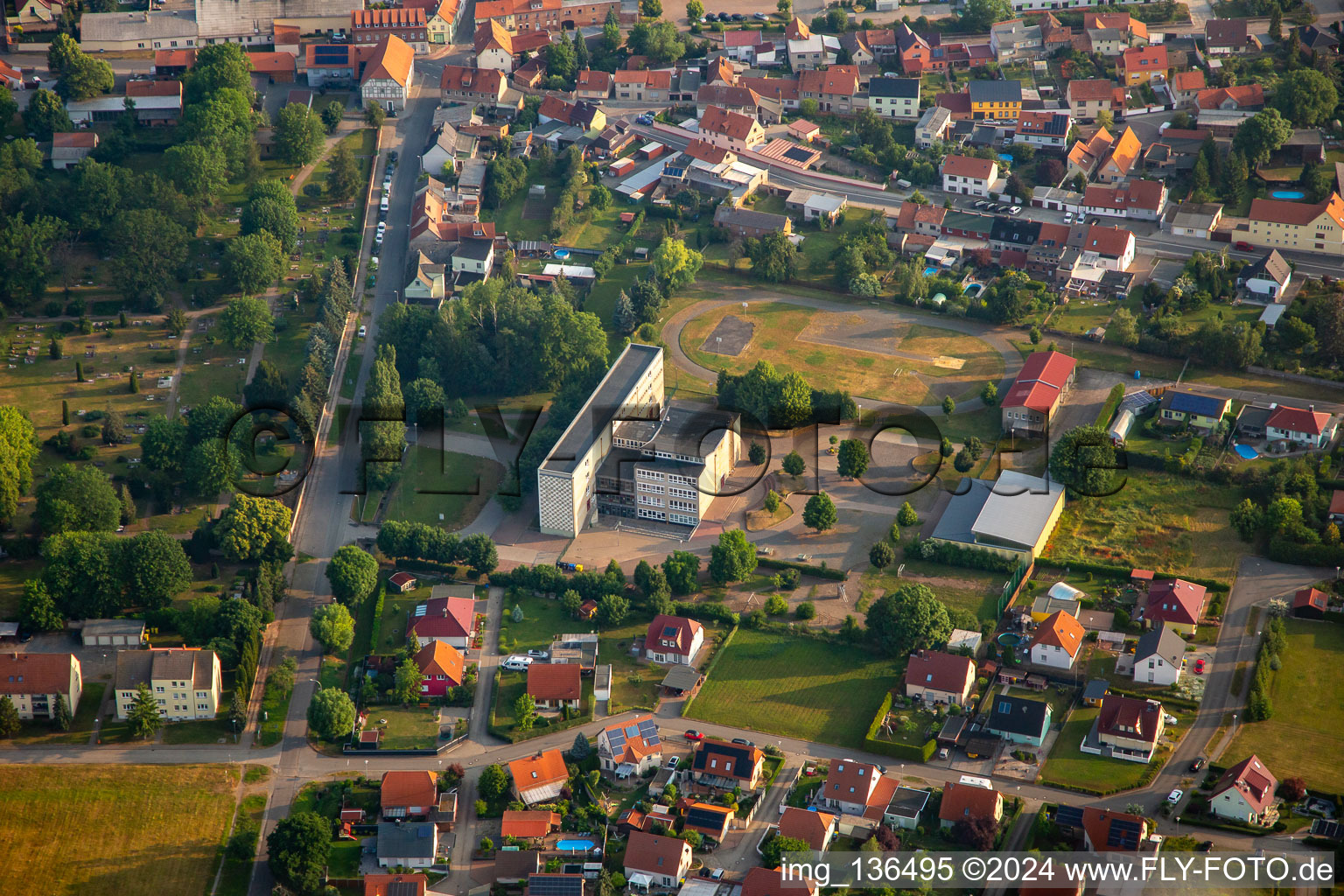 Sekundarschule Ludwig Gleim im Ortsteil Ermsleben in Falkenstein im Bundesland Sachsen-Anhalt, Deutschland