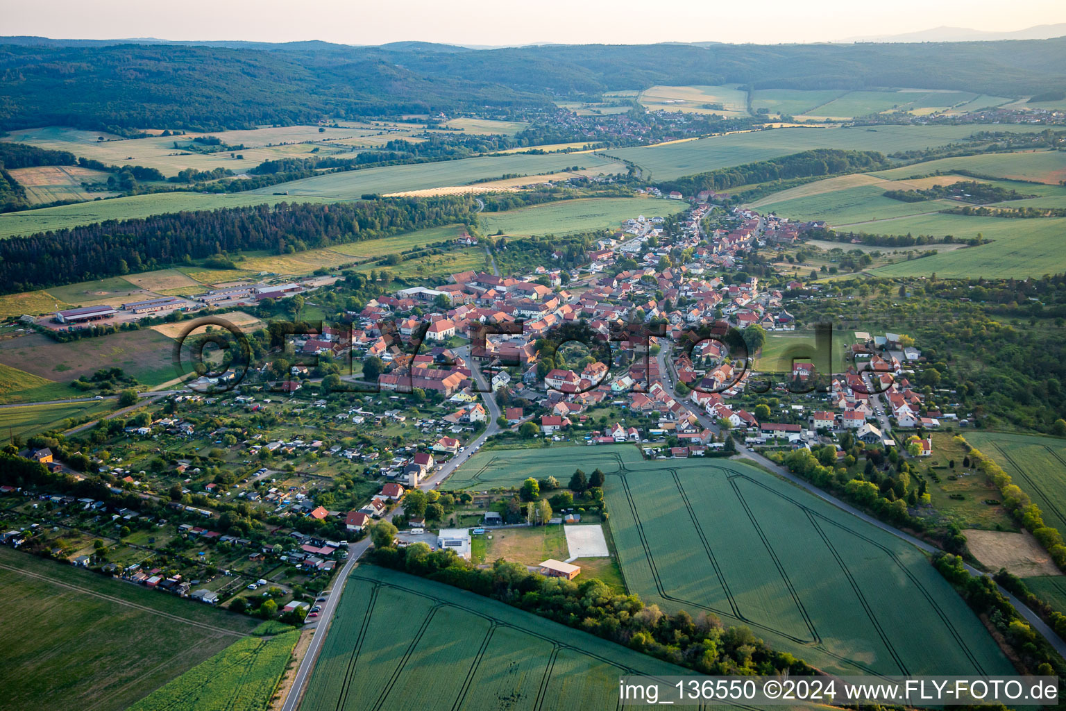 Luftbild von Ortsteil Timmenrode in Blankenburg im Bundesland Sachsen-Anhalt, Deutschland