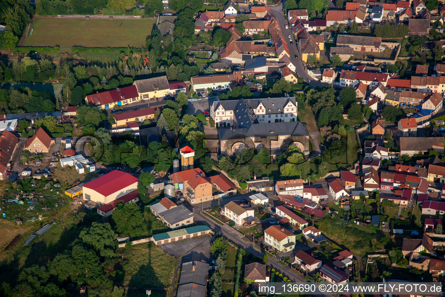 Schloss Wallhausen im Bundesland Sachsen-Anhalt, Deutschland