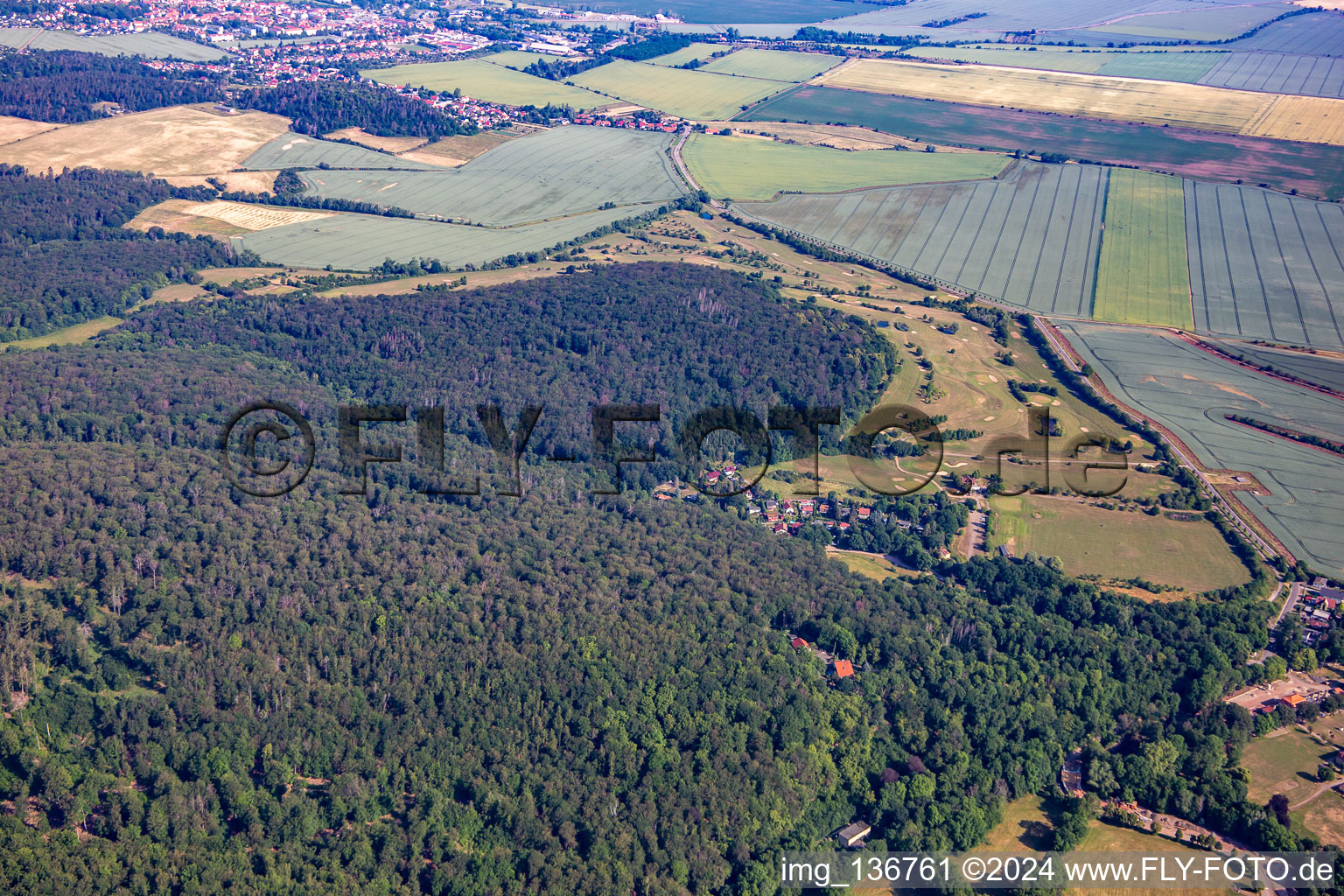 Luftbild von Golfclub Schloß Meisdorf e.V in Falkenstein im Bundesland Sachsen-Anhalt, Deutschland