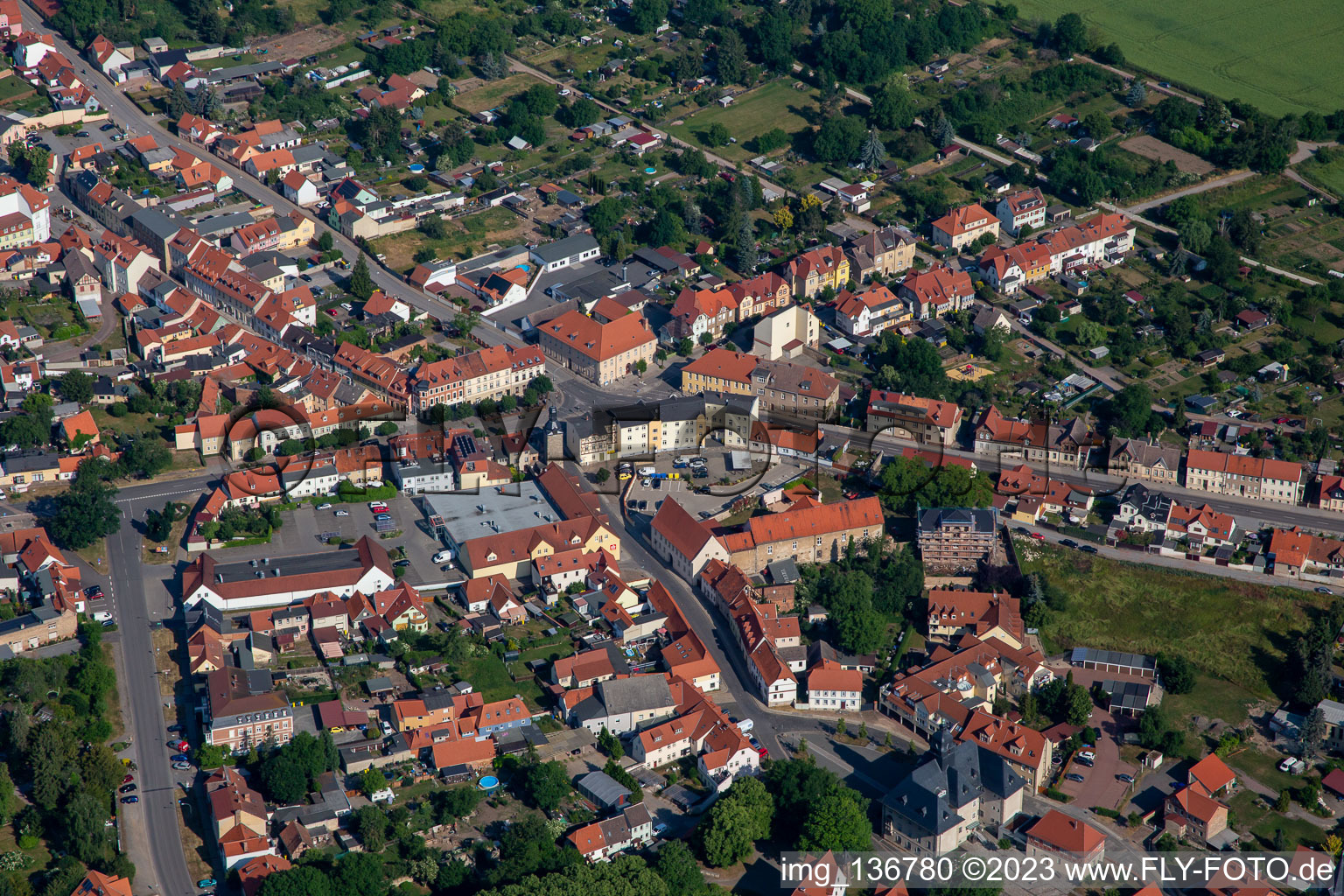Luftbild von Ballenstedt im Bundesland Sachsen-Anhalt, Deutschland