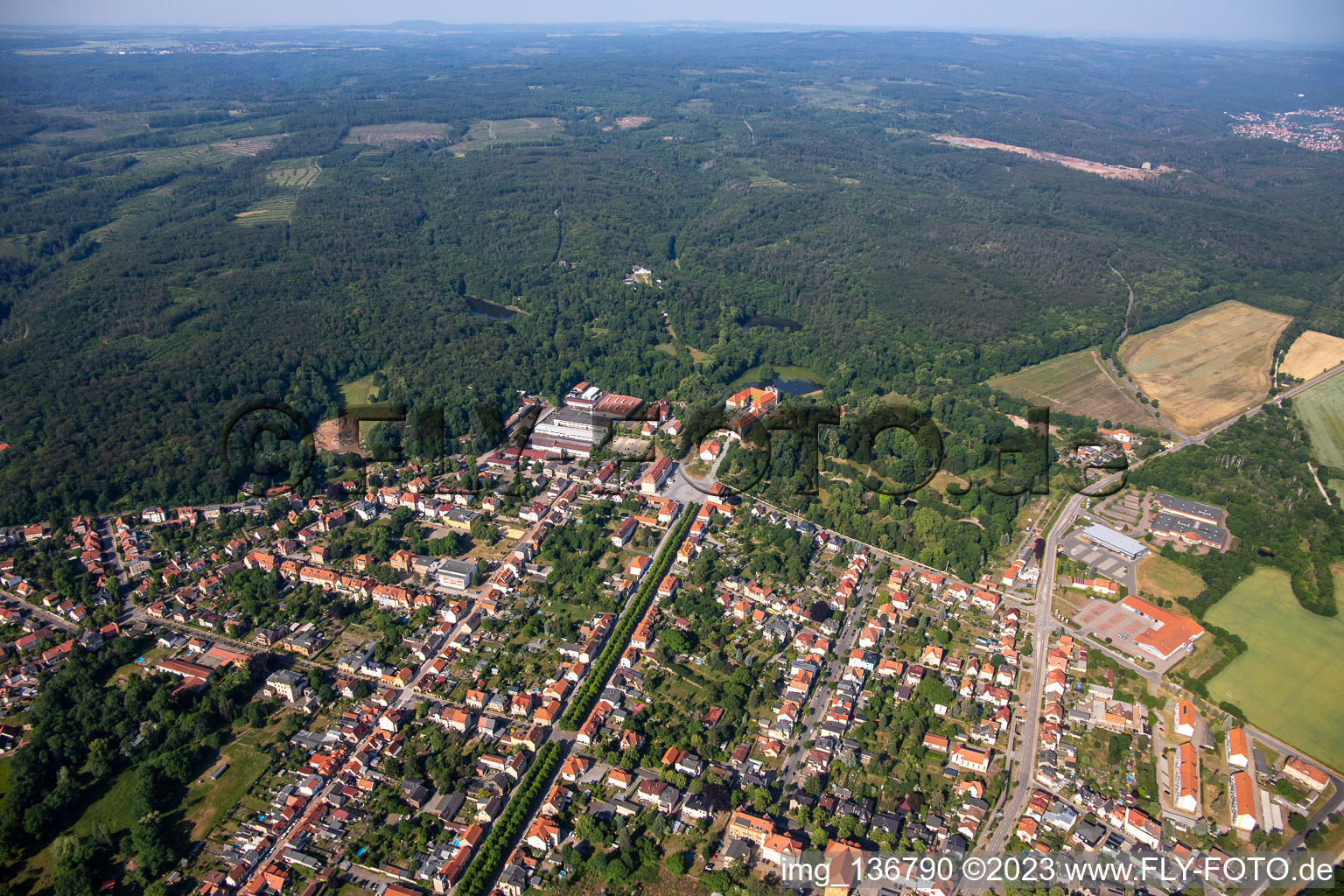 Luftaufnahme von Ballenstedt im Bundesland Sachsen-Anhalt, Deutschland