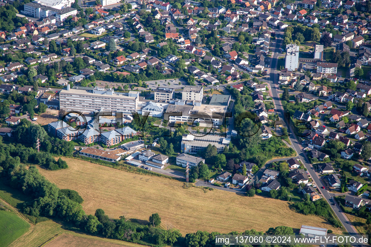 Kreiskrankenhaus Erbach im Ortsteil Lauerbach im Bundesland Hessen, Deutschland