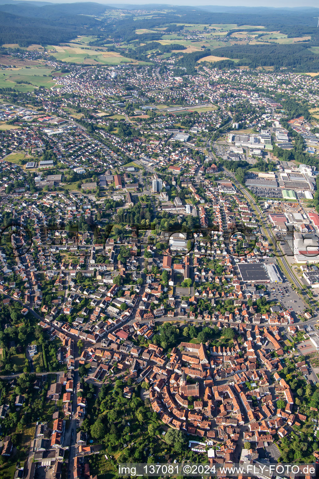 Übersicht von Norden im Ortsteil Stockheim in Michelstadt im Bundesland Hessen, Deutschland