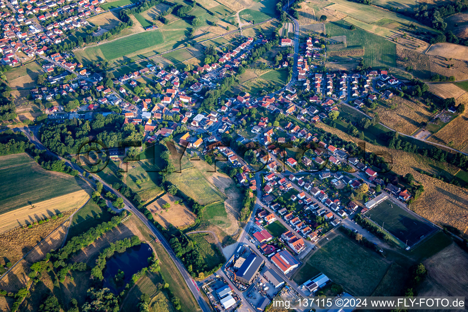 Ortsteil Lörzenbach in Fürth im Bundesland Hessen, Deutschland