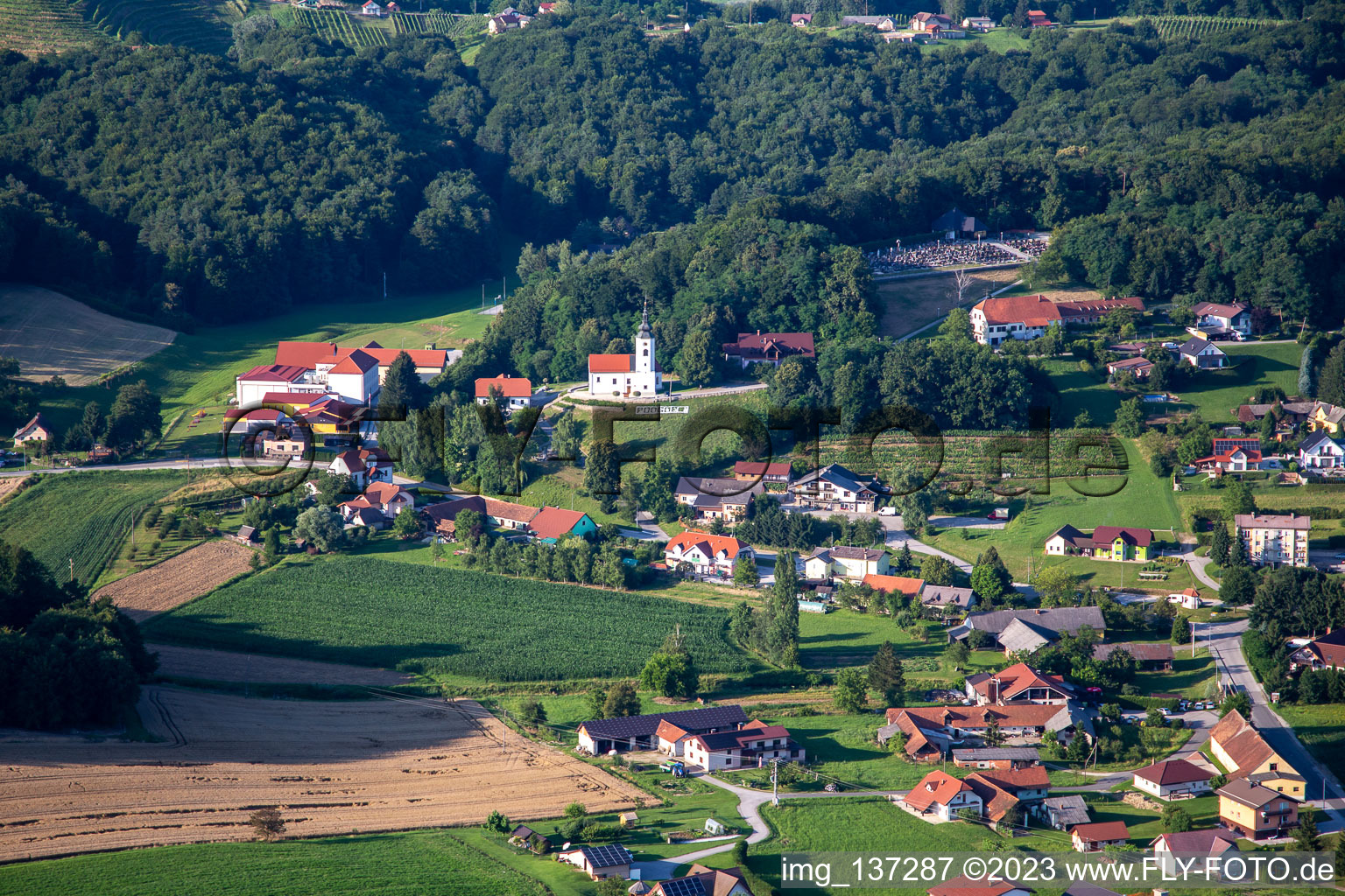 Ortsteil Podgorci in Ormož, Slowenien