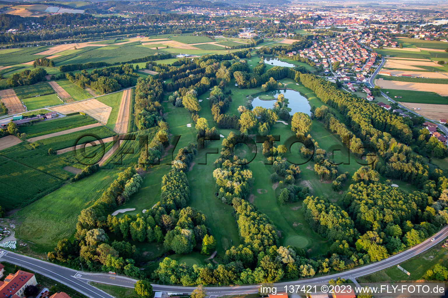 Luftbild von Golf klub Ptuj, Slowenien