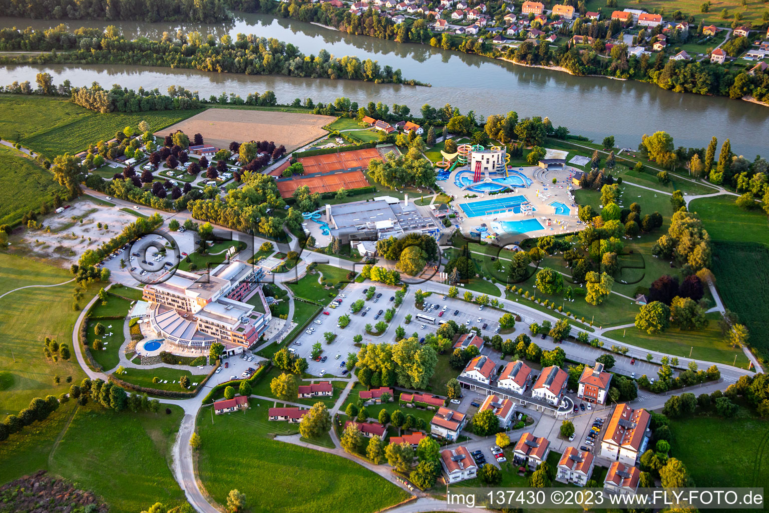 Luftbild von Grand Hotel Primus bei Terme Ptuj - Sava Hotels & Resorts, Slowenien
