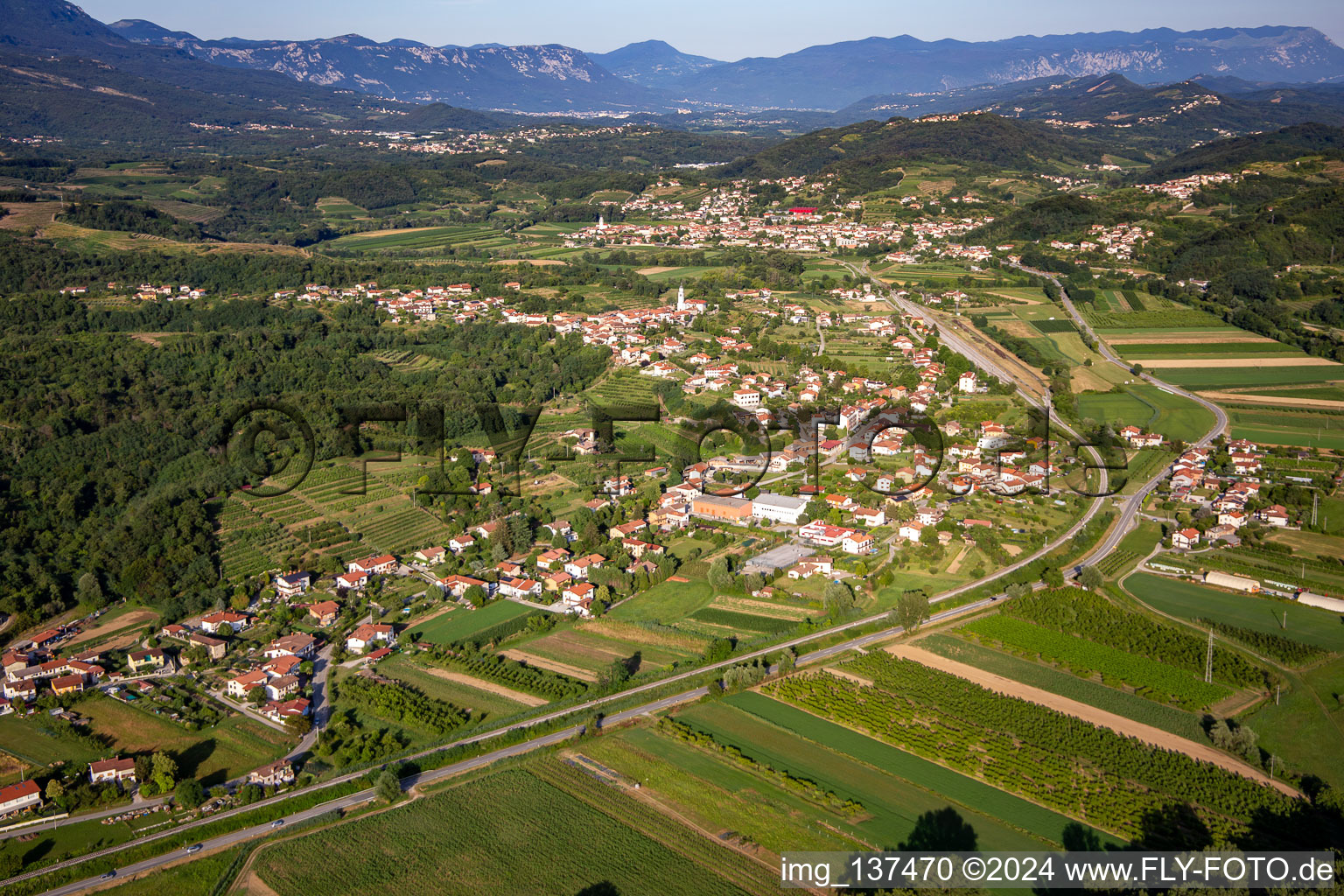 Im Vipara-Tal im Ortsteil Prvačina in Nova Gorica, Slowenien